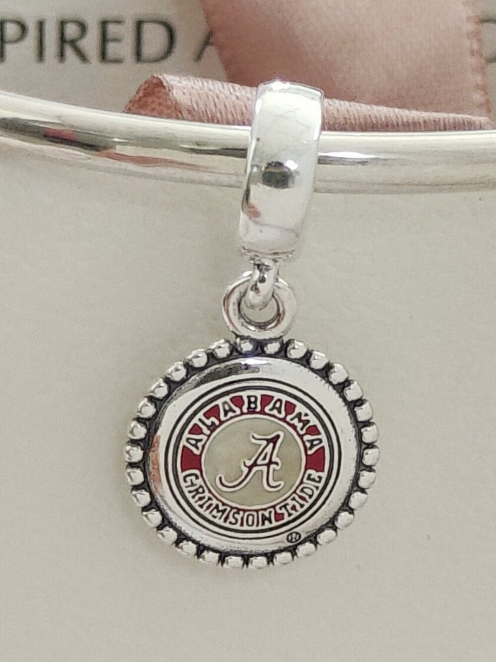 Pandora University of Alabama Exclusive Dangle Charm S925 Silver with box